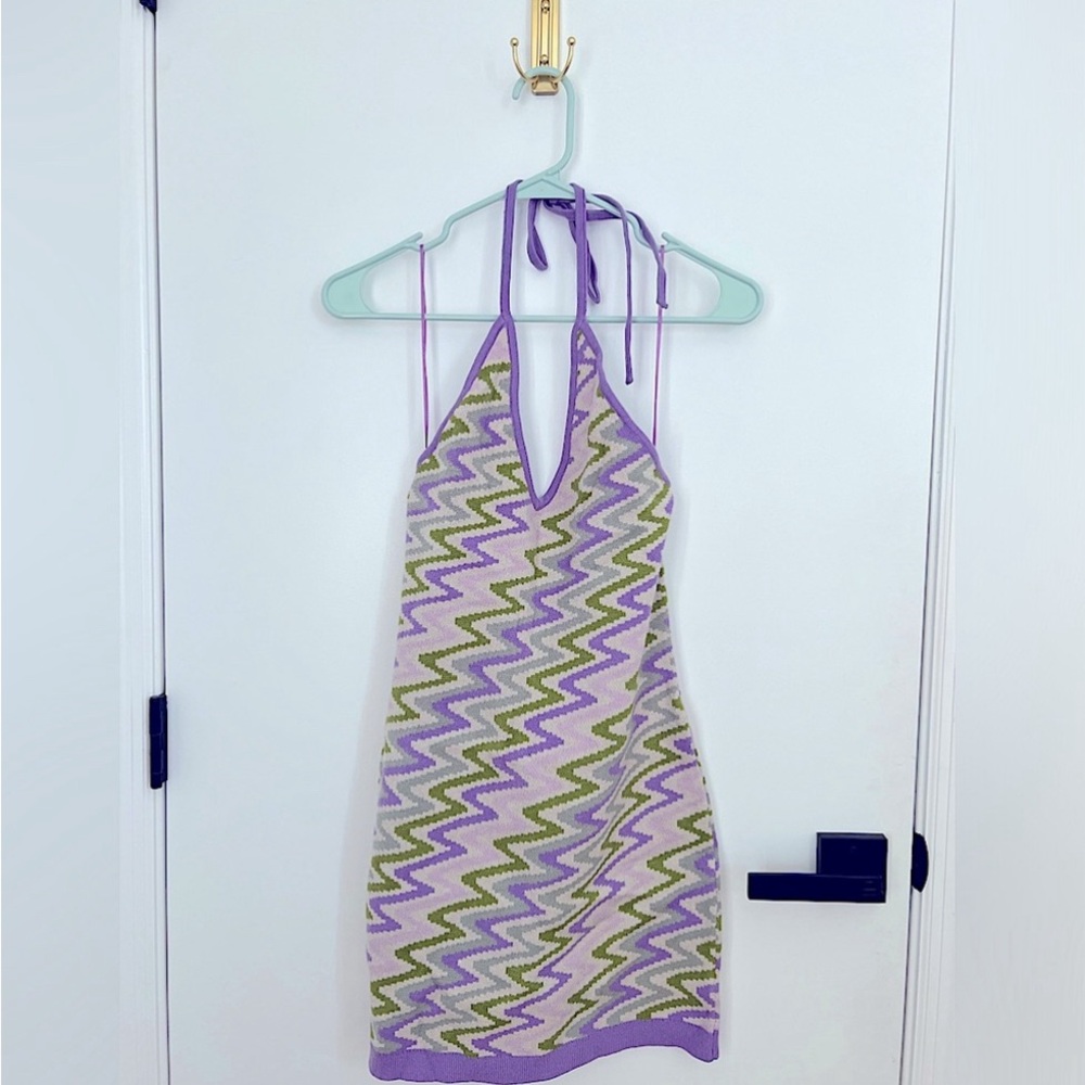 Cotton Candy LA knit halter dress